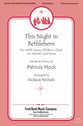 This Night in Bethlehem SATB choral sheet music cover